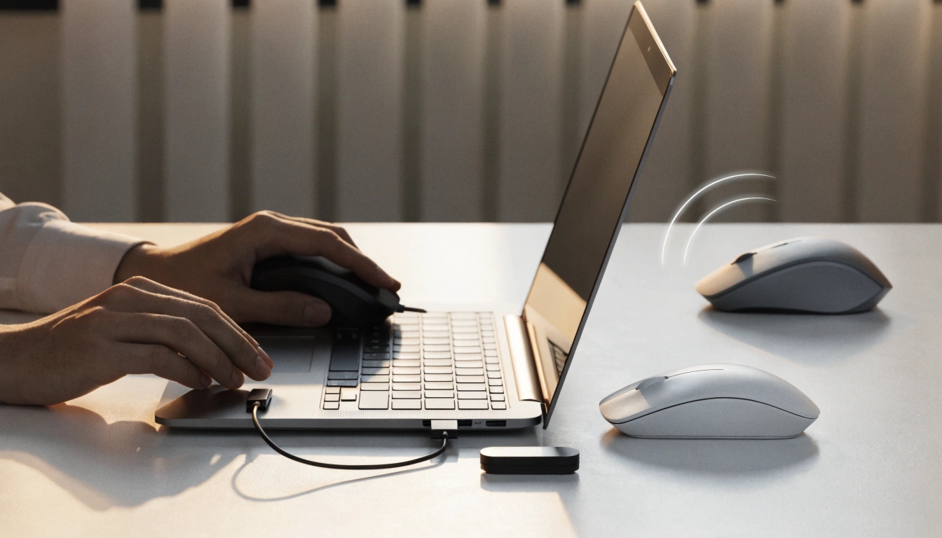 how do i connect a mouse to a laptop
